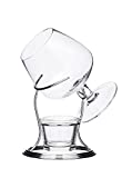 BarCraft Brandy Warmer Set de regalo con vaso y soporte, vidrio/metal, 3 piezas
